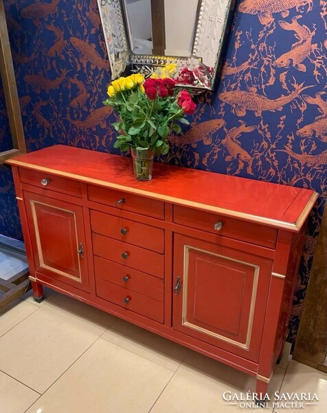 Red directory (original grange) chest of drawers