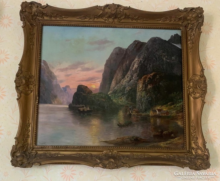 Karl Kaufmann paintings (fjord)