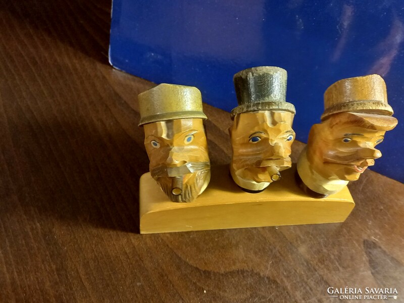 Carved drink stoppers