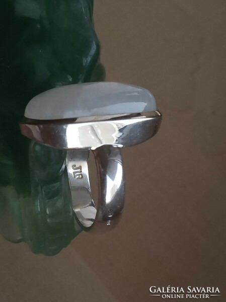 Szivárvány Holdkő 925 Sterling ezüst gyűrű 56-os