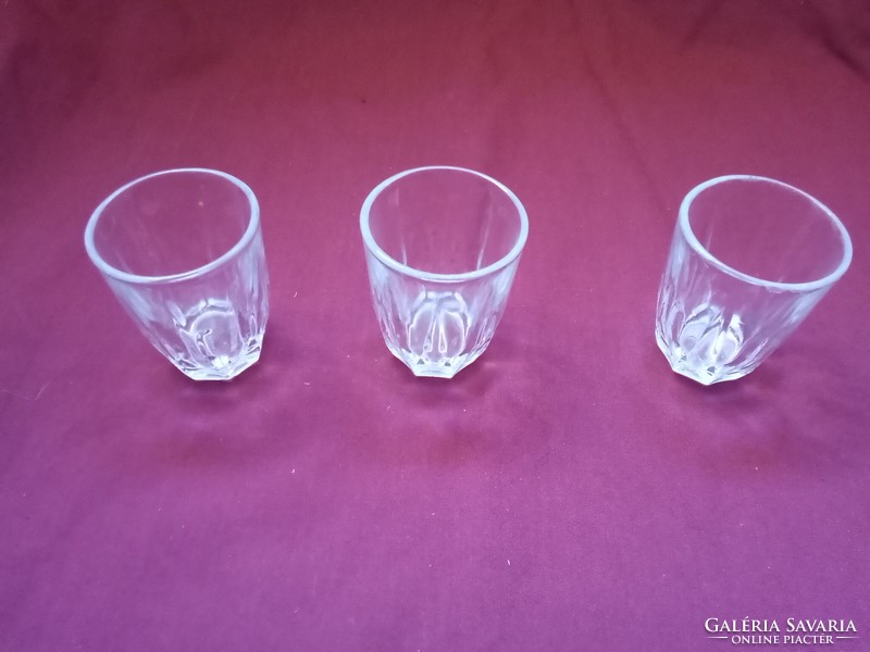Retro pálinkás pohár készlet  3darabos karácsonyi szilveszteri újévi ünnepi alkalomra