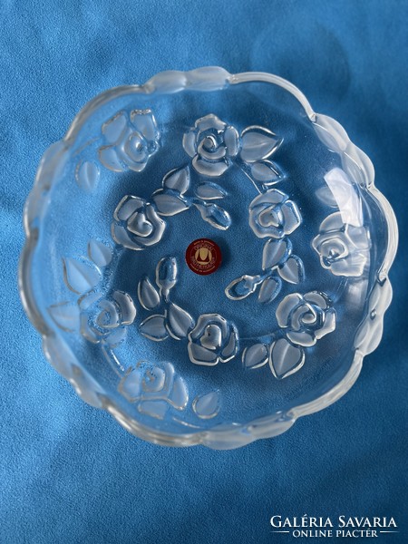 Waltherglas German crystal glass bowl, plate