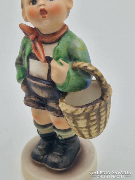 Hummel Goebel figura TMK4 51 2/0 Village boy falusi fiú 13.5cm