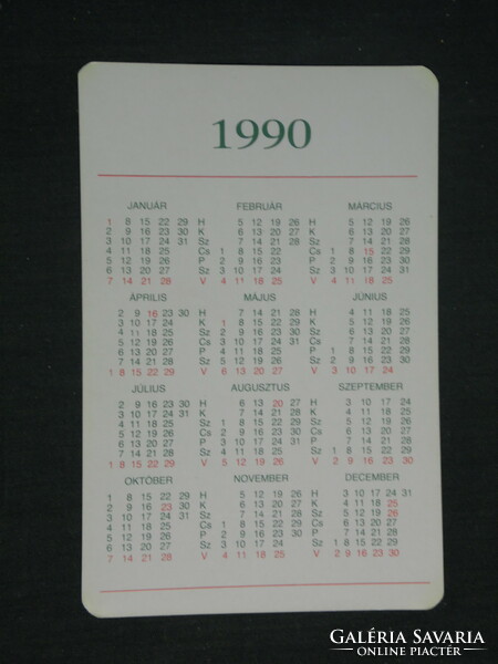 Card calendar, politics, mdf party, 1990, (2)
