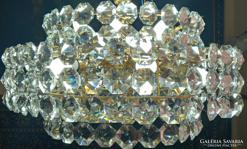 Crystal chandelier bakalowits mid century