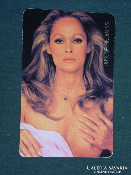 Kártyanaptár, MOKÉP mozi, Ursula Andress, erotikus női akt modell, 1987 ,   (2)