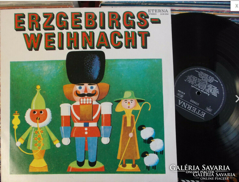 ERZGEBIRGS-WEIHNACHT DDR ETERNA LP bakelit lemez