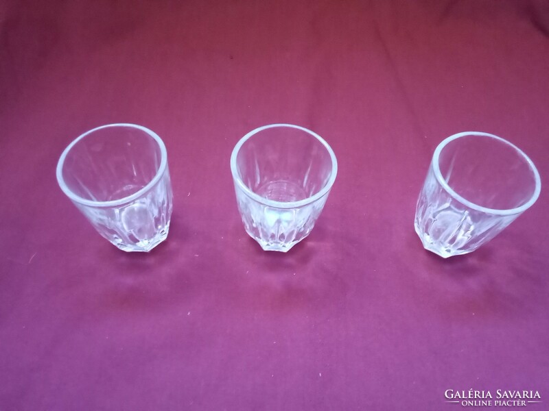 Set of 3 retro cognac glasses for Christmas, New Year's Eve and New Year's celebrations