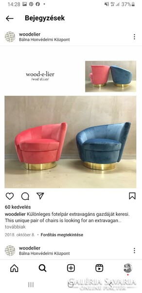 Armchairs have a special art deco shape