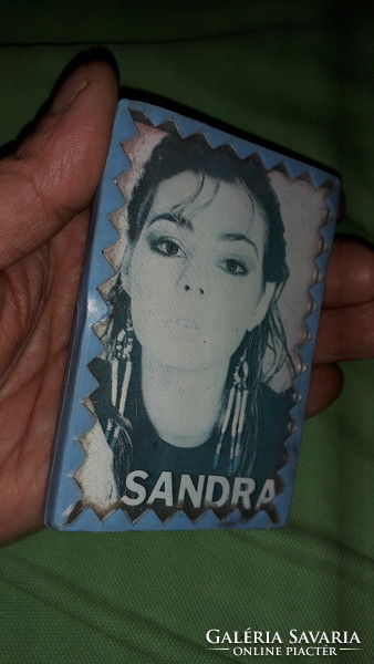 1980s target shooting 3-stick tobacconist pocket mirror with sandra photo according to the pictures