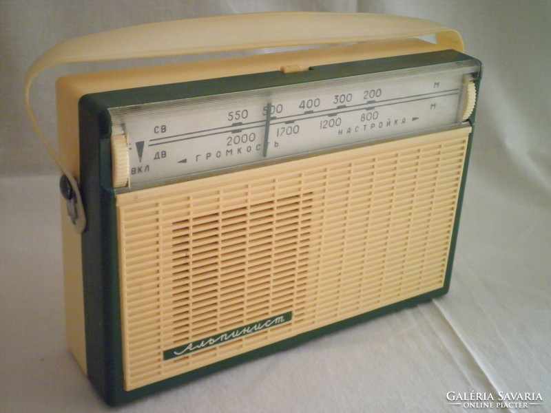 Old Russian alpinist pocket radio from 1966.