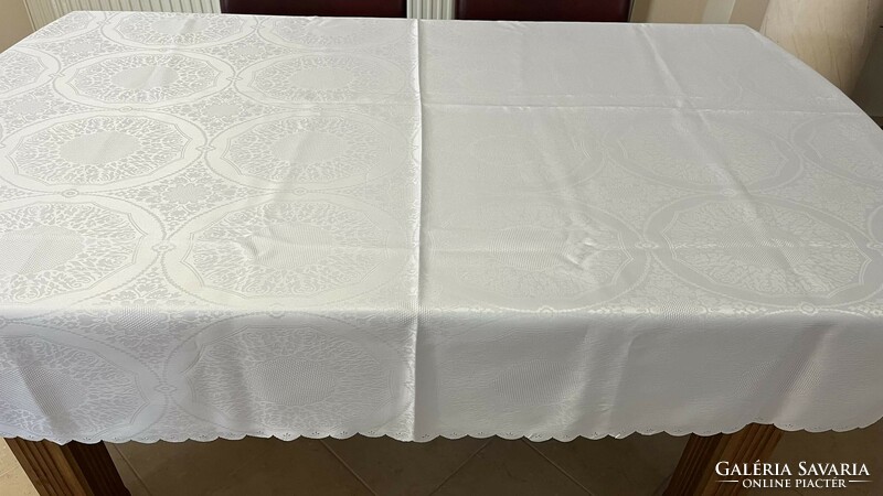 Beautiful new white tablecloth
