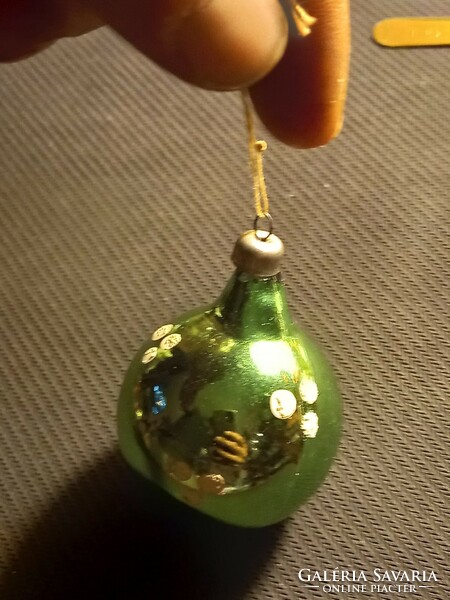 Régi karácsonyfa dísz üveg