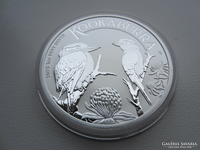 Ausztrál kookaburra 2023 1 uncia 0.999ag szín befektetési ezüst érme