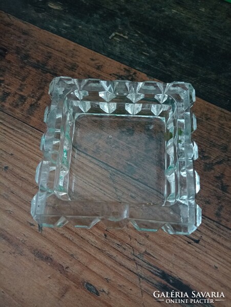 Retro thick glass ashtray