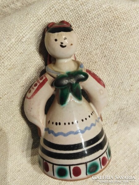 Miniature, folk costume - ceramic figurine / Czechoslovakia