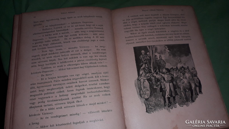 1910.Tábori Róbert:Magyar Vitézek Párisban könyv a képek szerint KNER IZIDOR
