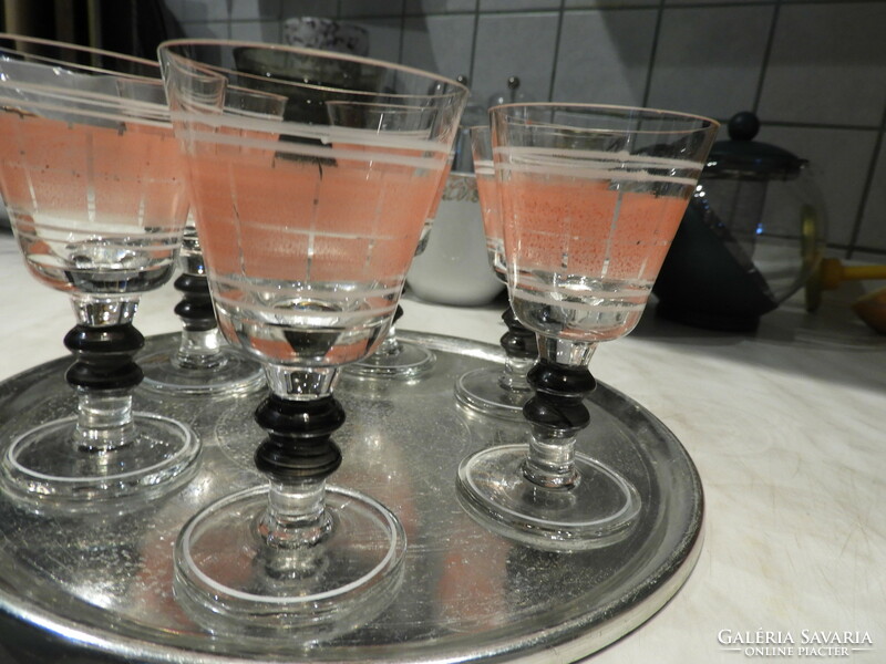 Retro liqueur, brandy set 6pcs