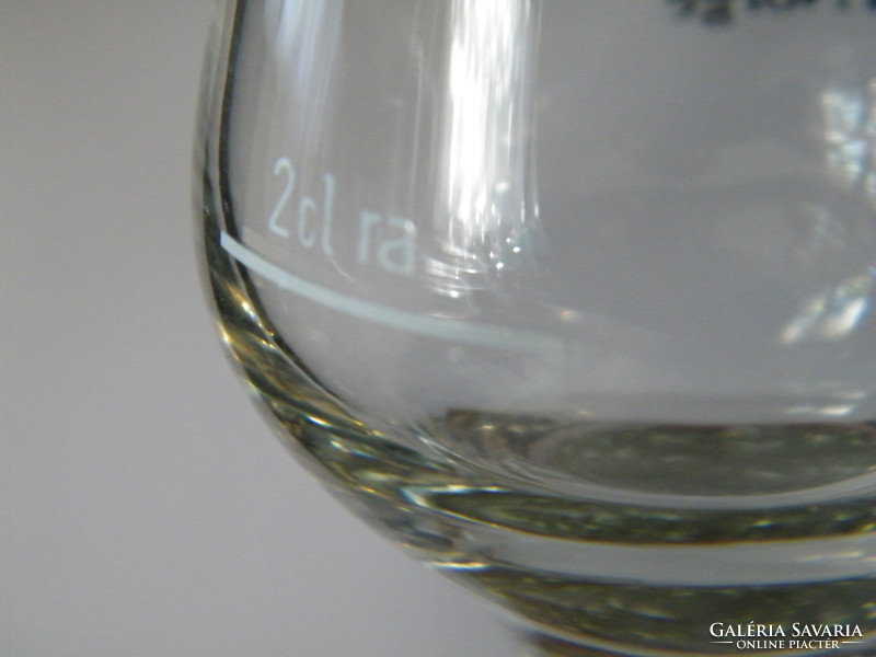Különleges formájú rövid italos üvegpoharak 3 db