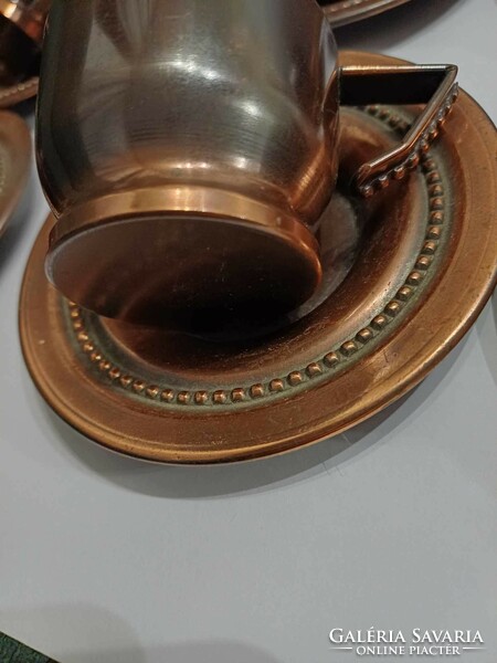 Retro craftsman copper coffee and mocha set