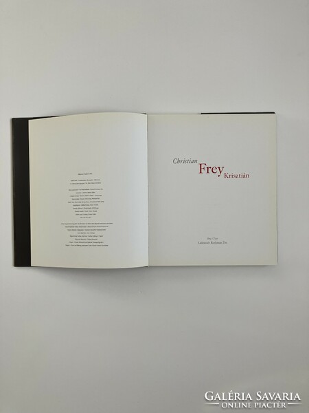Éva Gelencsér Rothman: Christian Frey, art book
