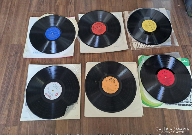 6 pieces of vinyl record
