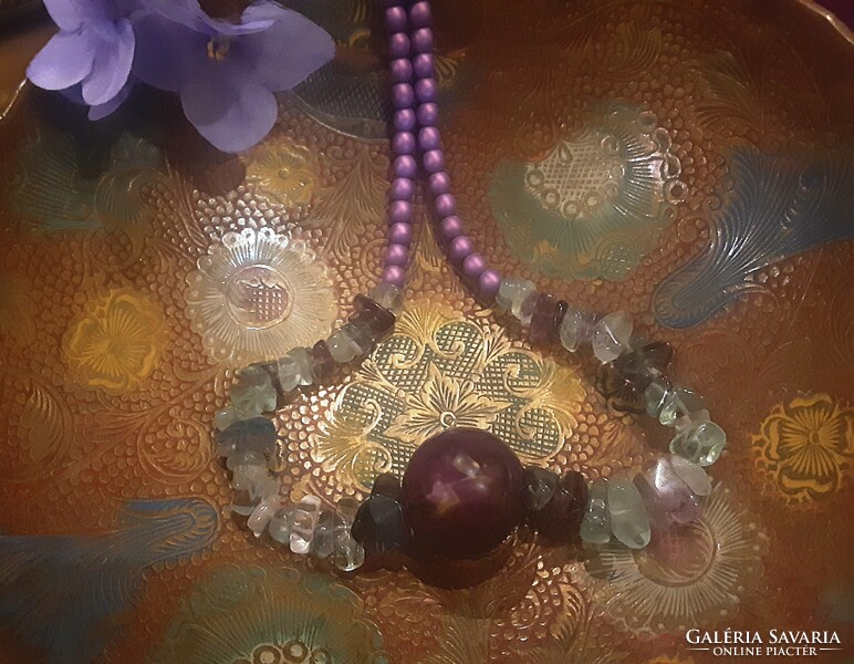 Fluorite bead necklaces