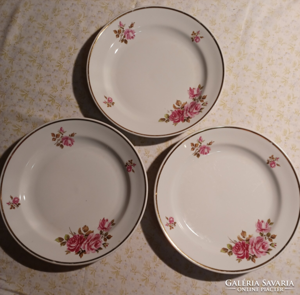 3 Pcs, pink Zsolnay porcelain plates, pcs/price