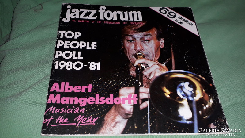 1980-81 JAZZ FÓRUM angol nyelvű zenei újság lengyel kiadás a képek szerint