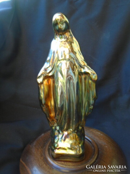 Eosin Jesus statue in very beautiful bluish colors, size 21 cm