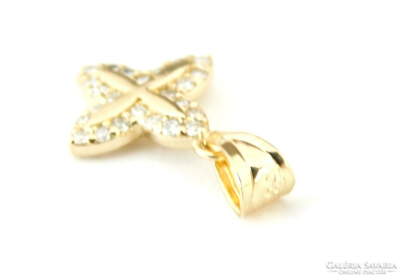 Brill 14k gold beautiful pendant with diamonds