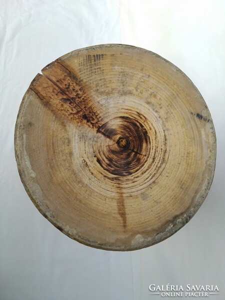 Carved wooden vase (42.5 cm)