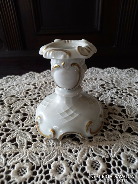 Unterweissbach porcelán gyertyatartó