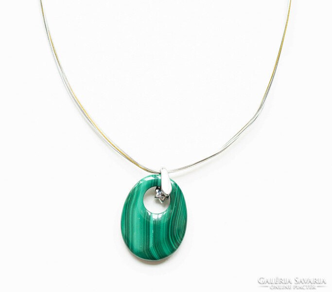 Malachite stone necklaces - necklace, mineral / semi-precious stone jewelry