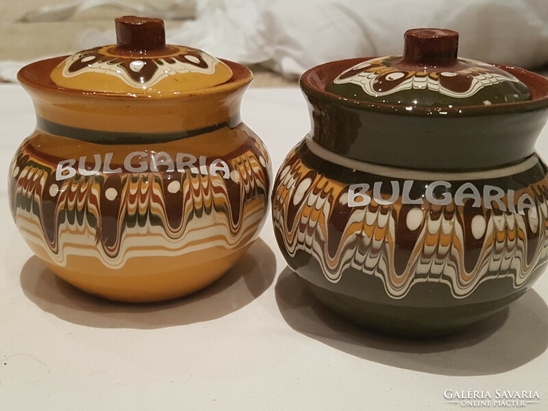 Glazed ceramic holder, spicy 2 pcs