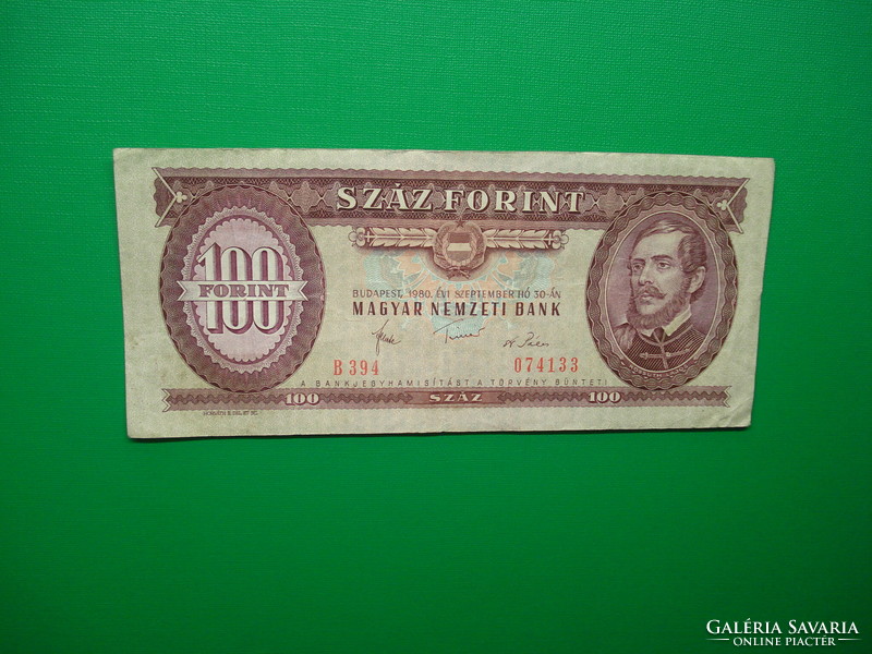 Ropogós 100 forint 1980 A