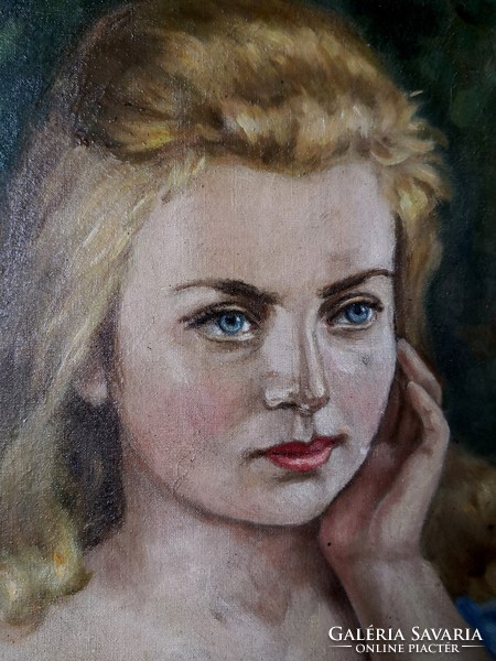 Fk/425 - painter Julia Adorján from Nagybánya - female portrait