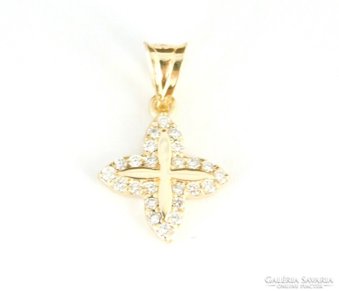 Brill 14k gold beautiful pendant with diamonds