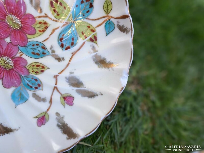 Beautiful rare Altrohlau cake plates with floral pattern antique