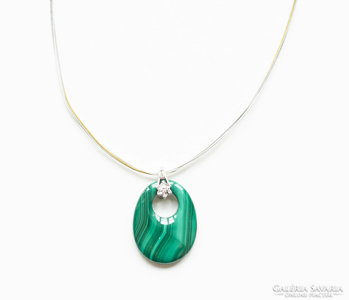 Malachite stone necklaces - necklace, mineral / semi-precious stone jewelry