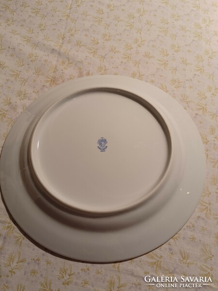 Floral lowland porcelain flat plate for replacement