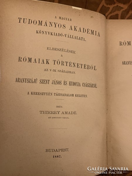 Thierry Amadé: :Elbeszélések a  Rómaiak történetéből../ 1887 !!!