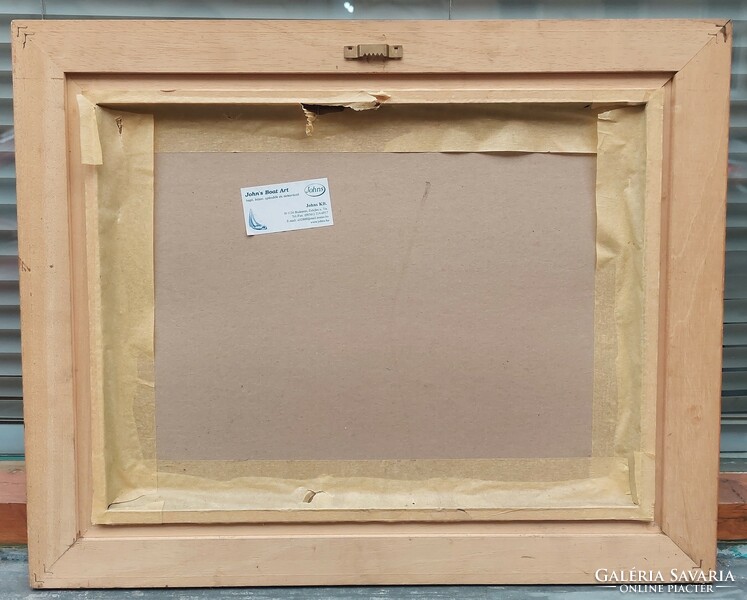Glazed wooden picture frame, internal size 30x40 cm