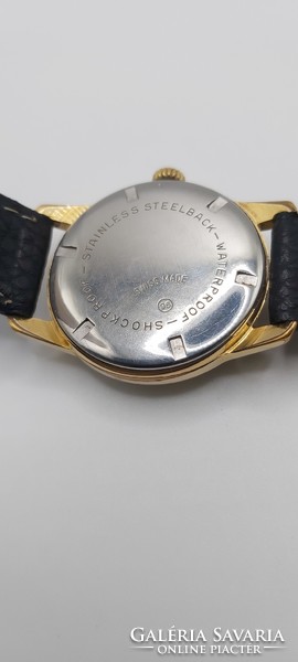 Rare, very beautiful oriosa ffi wristwatch (bronze structure with 15 stones, gilded dial)