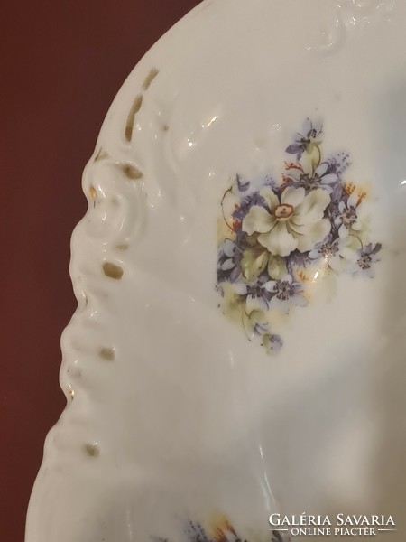 Antik szecessziós porcelán kínáló, köretes tál