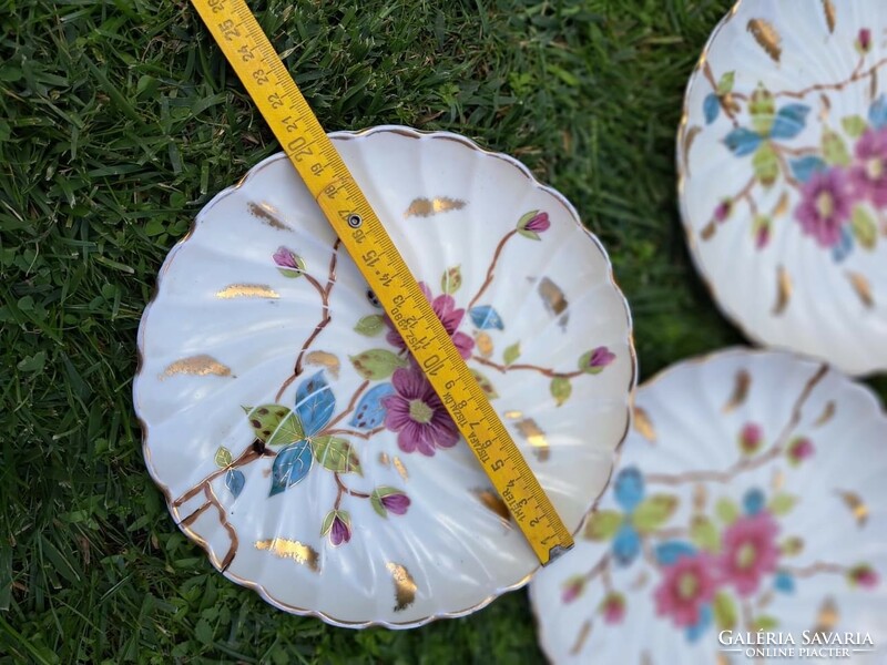 Beautiful rare Altrohlau cake plates with floral pattern antique