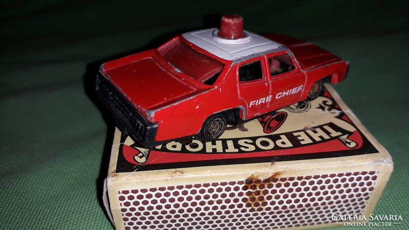 1980-s évek fém MATCHBOX koppincs fém autó TŰZOLTÓ PARANCSNOKI fém kisautó a képek szerint