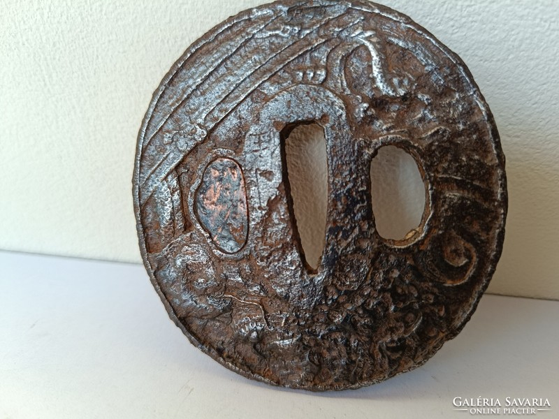 Antik tsuba japán szamuráj kard fegyver dísz 561 8180