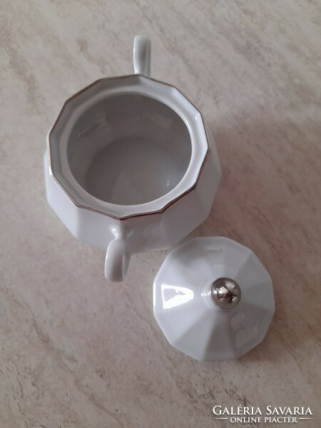 Fehér-ezüst Epiag kávés/teás készlet