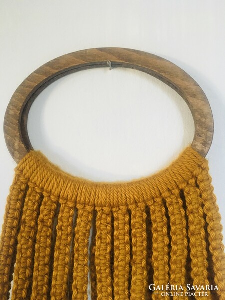 Fantastic crocheted bag/bag 54 cm! Old craftsman.